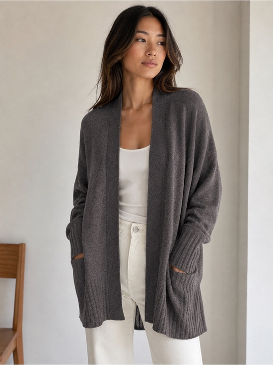 Talula Sweaters - Aritzia Talula Charcoal Cardigan Sweater